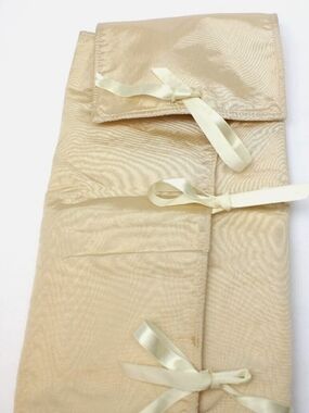 RARE Dolly Wraps Shimmery Gold Quilted Mat w Pockets for Dolls Large 38x34" NIP
